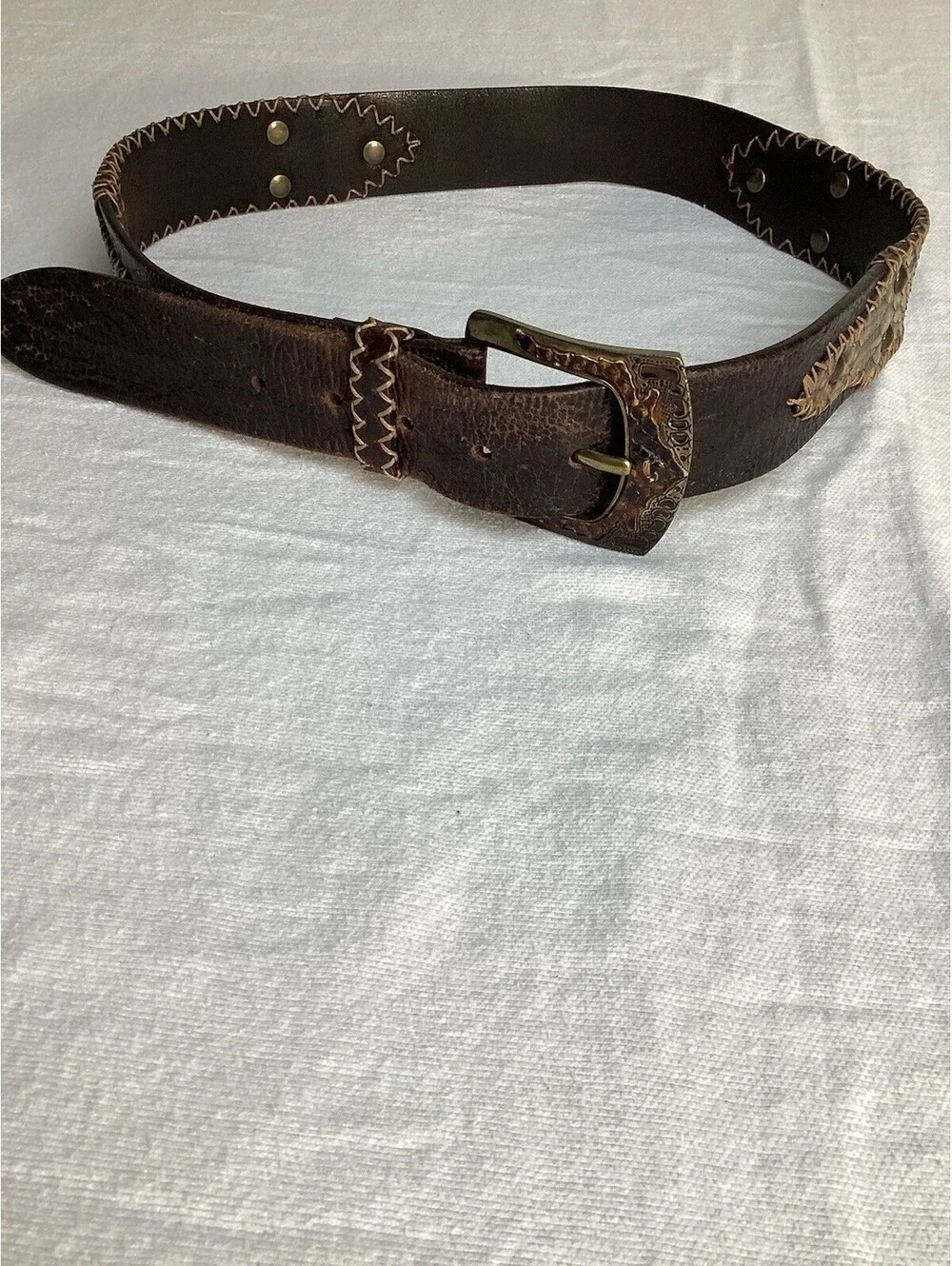 Beckon leather vintage belt size S